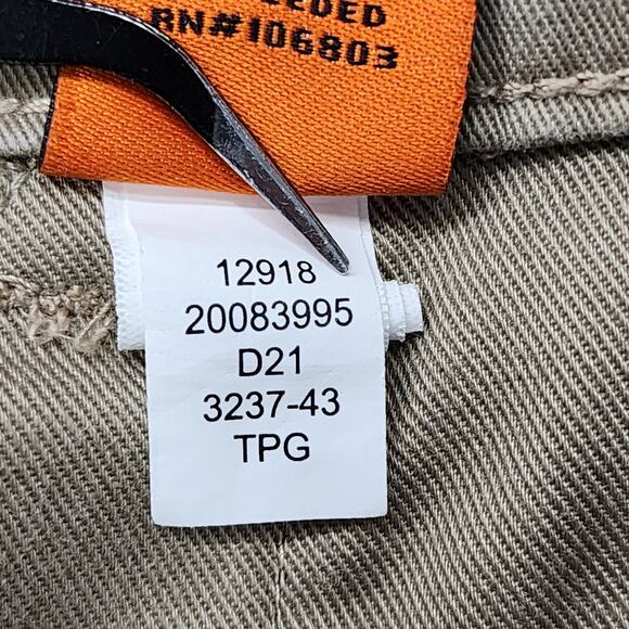 Duluth Trading Shorts Womens 6 Tan Canvas 40 Grit Carpenter Mid Rise Workwear - Picture 9 of 15